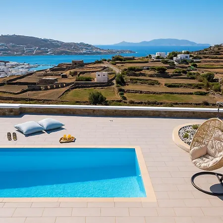 Mykonos Sympatico, Private Pool & Sea Vistas بسارو