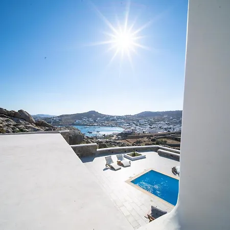 شقة Mykonos Sympatico, Private Pool & Sea Vistas *