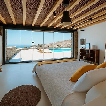 Mykonos Sympatico, Private Pool & Sea Vistas بسارو