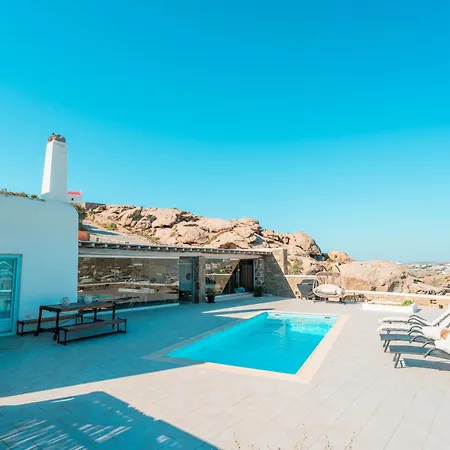 Mykonos Sympatico, Private Pool & Sea Vistas بسارو