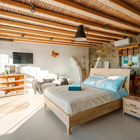شقة Mykonos Sympatico, Private Pool & Sea Vistas *