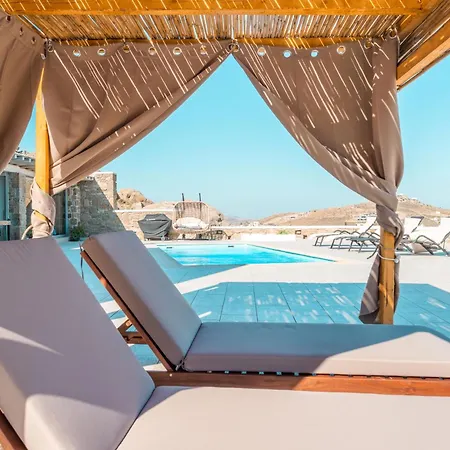 شقة Mykonos Sympatico, Private Pool & Sea Vistas بسارو